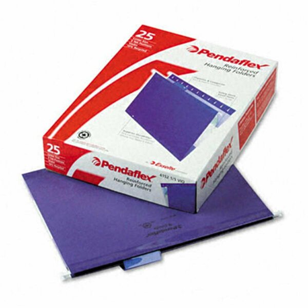 Pendaflex Reinforced Hanging File Folders- Kraft- Letter- Violet- 25/Box PE31816